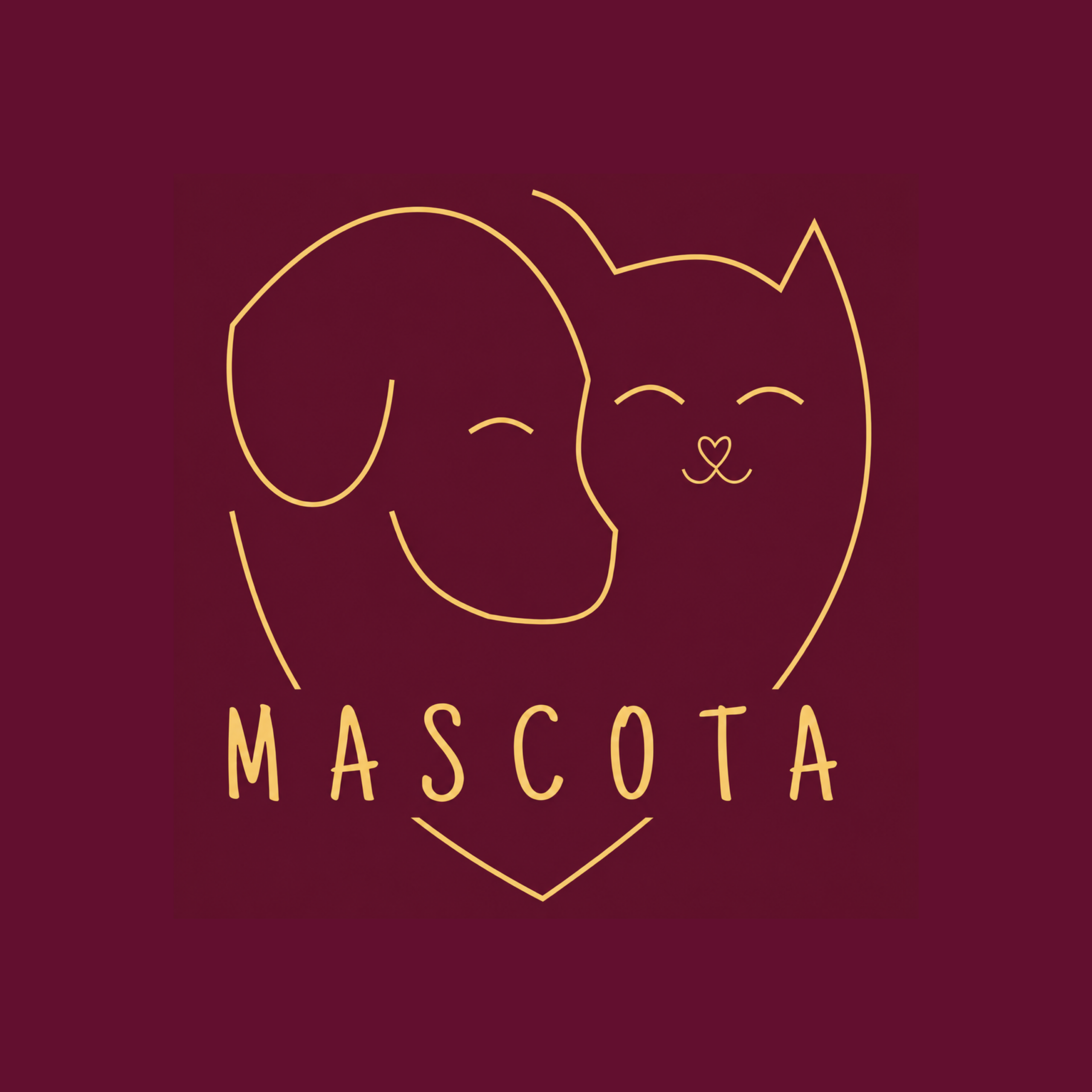 Mascota bordeaux jaune